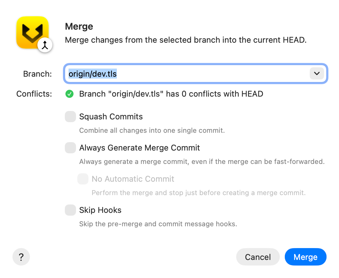 Merge another branch into HEAD screenshot