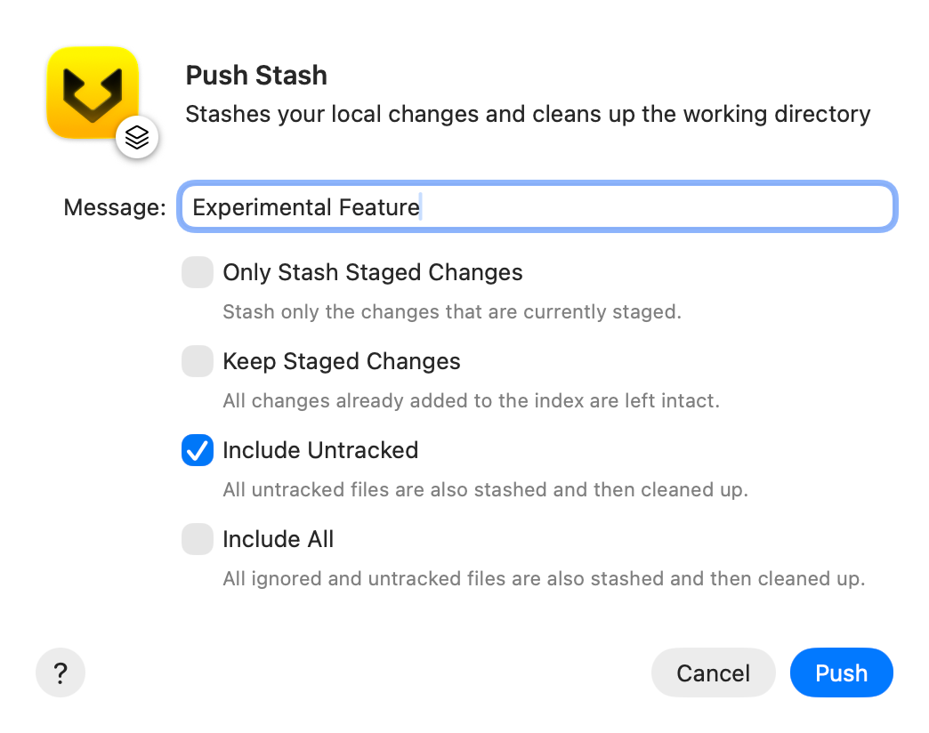 Create a stash screenshot