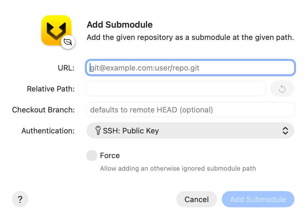 Add a submodule screenshot
